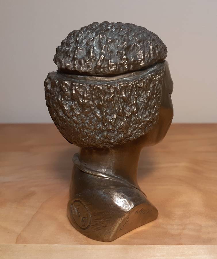 Investment Art by Casper Darare (1952 - 2001) Bronze Overlay Sculpture - The Chief, No.6