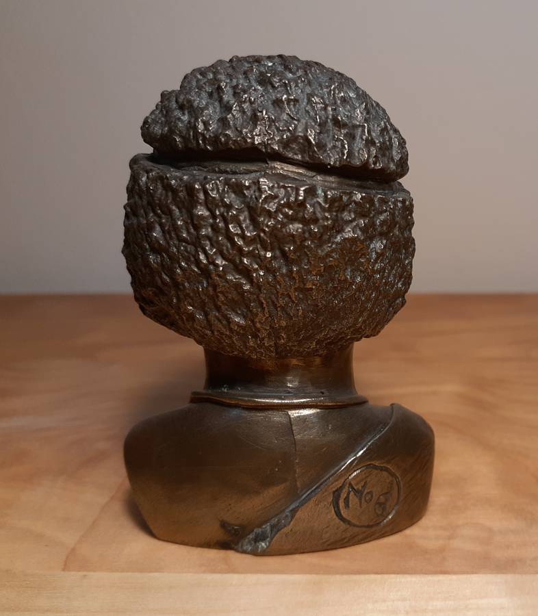 Investment Art by Casper Darare (1952 - 2001) Bronze Overlay Sculpture - The Chief, No.6