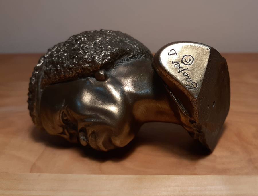 Investment Art by Casper Darare (1952 - 2001) Bronze Overlay Sculpture - The Chief, No.6