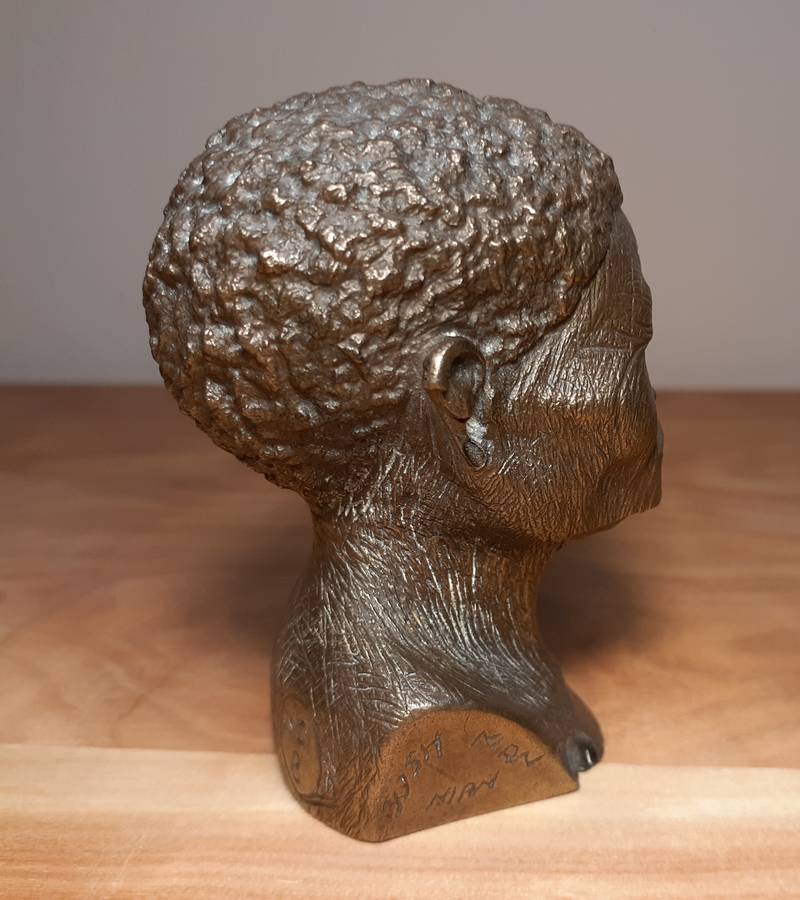Investment Art - Casper Darare (1952 - 2001) Bronze Overlay Sculpture - Bushman Man, No.8