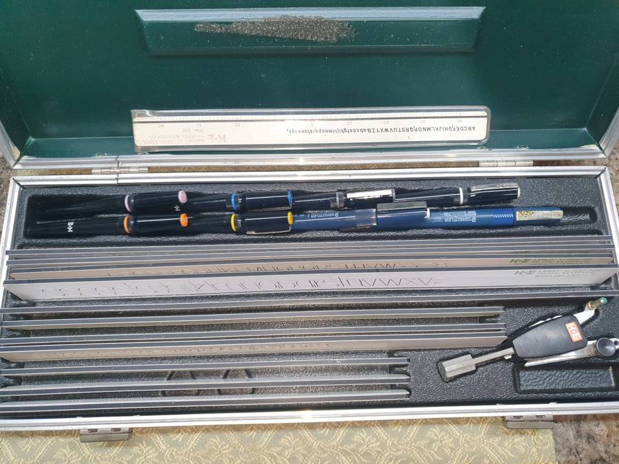 VINTAGE KEUFFEL & ESSER K&E - Leroy Lettering Set