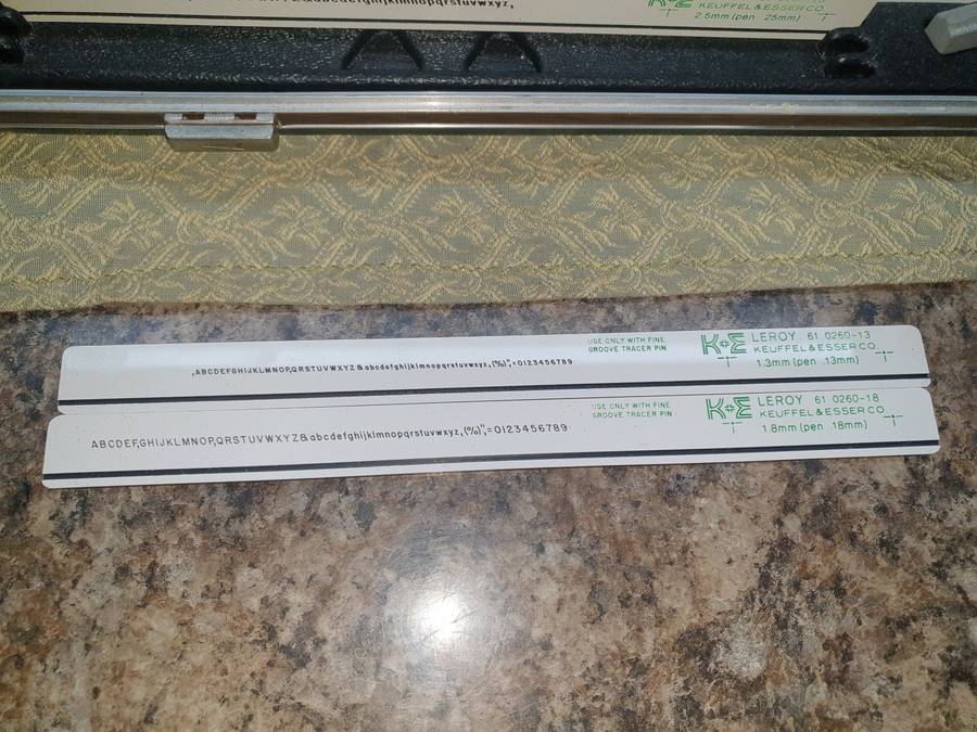 VINTAGE KEUFFEL & ESSER K&E - Leroy Lettering Set