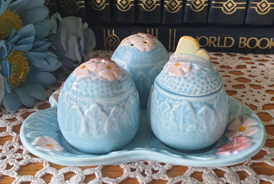 ENGLISH Vintage MELBA WARE Condiment SET