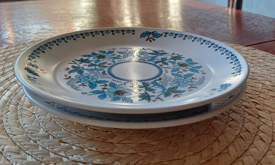 Set of 2 Noritake Progression Blue Moon 9022 Side Plates  Japan