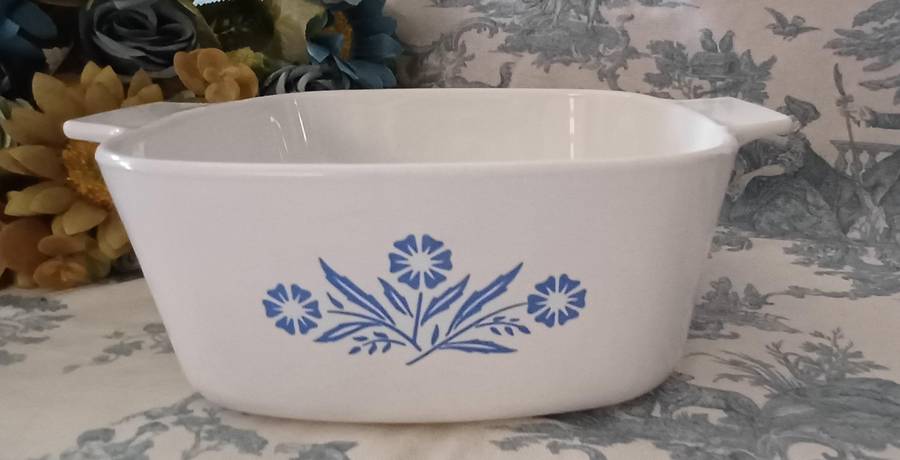 Corning Ware Blue Cornflower Dish