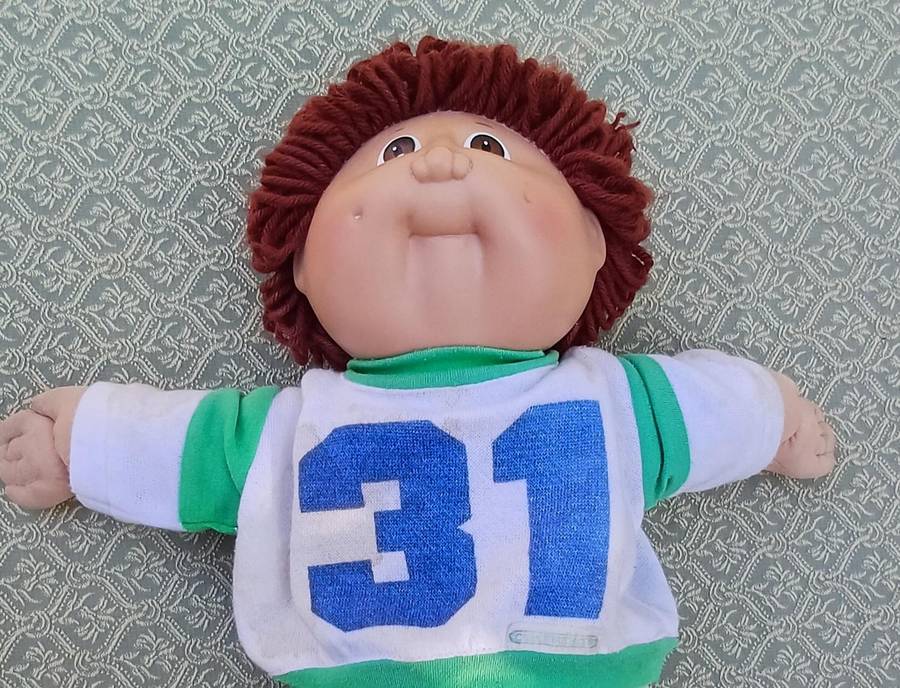 Vintage Cabbage Patch Doll Boy (1978-82)  Coleco Original Football Outfit