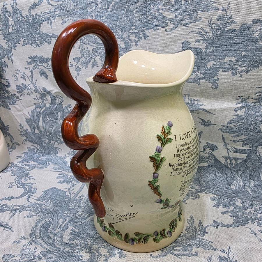 Large Crown Devon "I Love a Lassie" Jug | Approx. 25 cm High