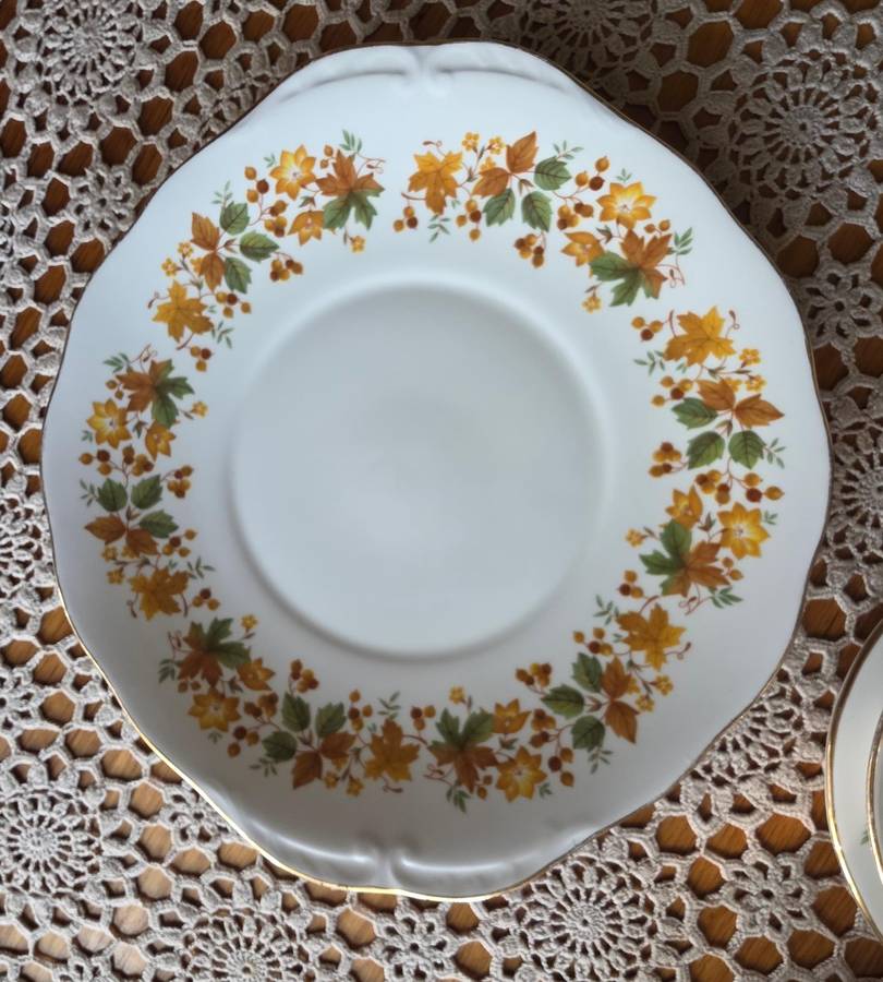 Queen Anne Bone China Tea Set | Autumn Leaves G671 Pattern |
