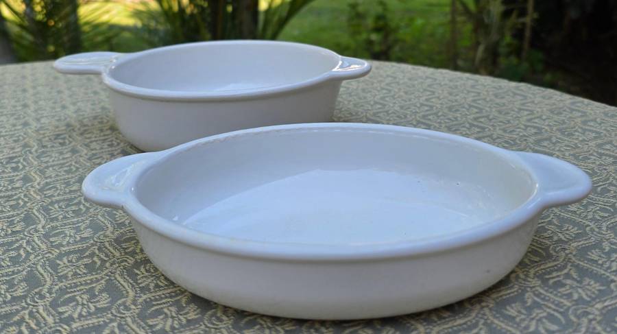 Set of 2 Vintage CorningWare Ovenproof Bowls  Made in the USA