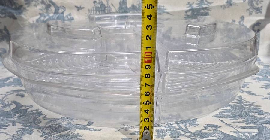 Clear Acrylic Appetizer Tray with Compartments