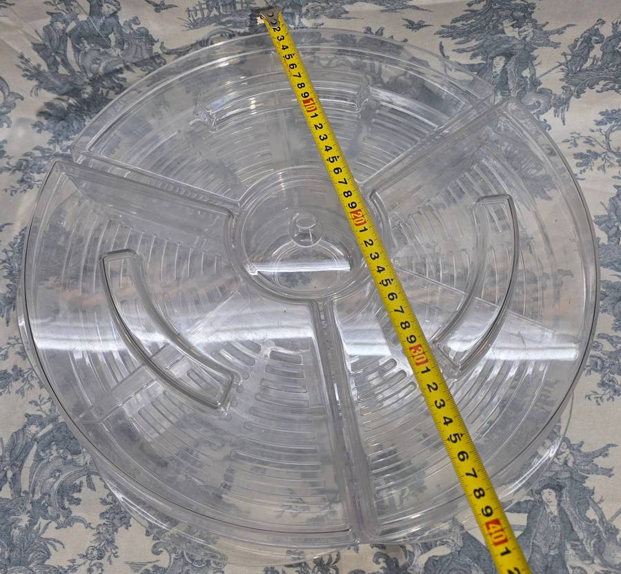 Clear Acrylic Appetizer Tray with Compartments