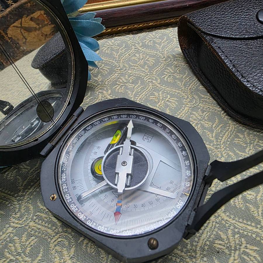 Vintage Pocket Transit Compass surveying