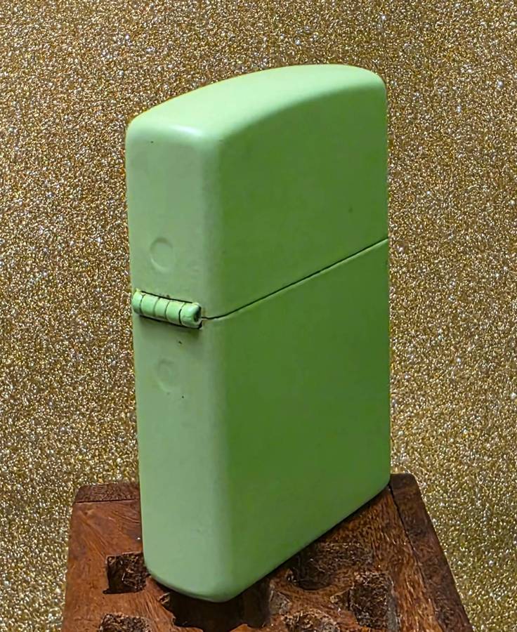 Neon Lemon-Lime Matte Zippo Lighter (2015 Release)