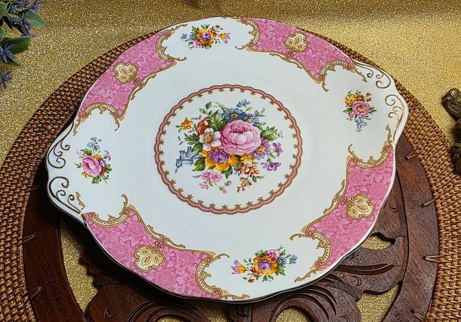 Vintage Royal Albert Lady Carlyle Cake Plate | 02 |