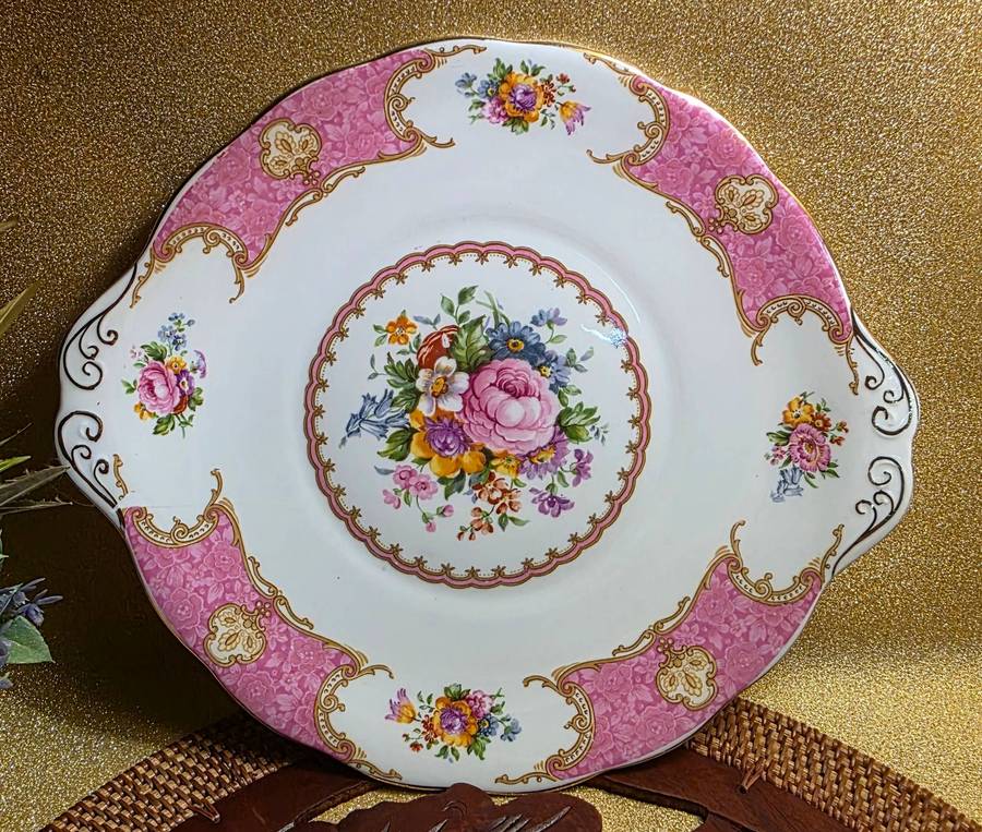 Vintage Royal Albert Lady Carlyle Cake Plate | 02 |