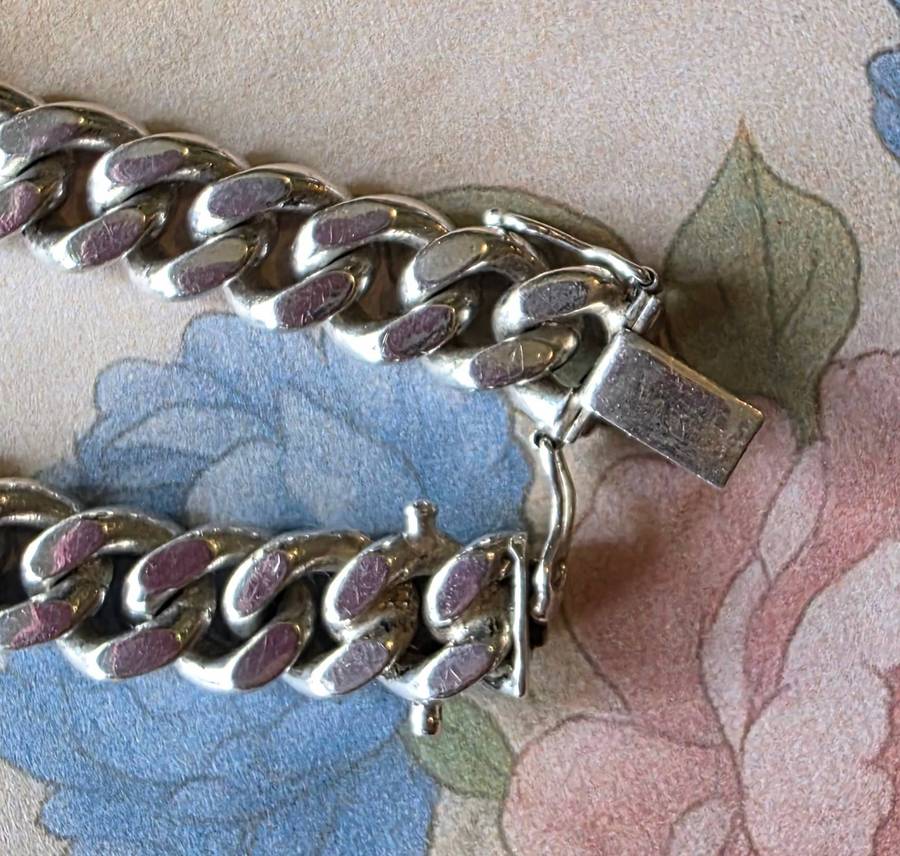 CHUNCKY 47.41 GRAMS  GERMAN 800 SILVER BRACELET