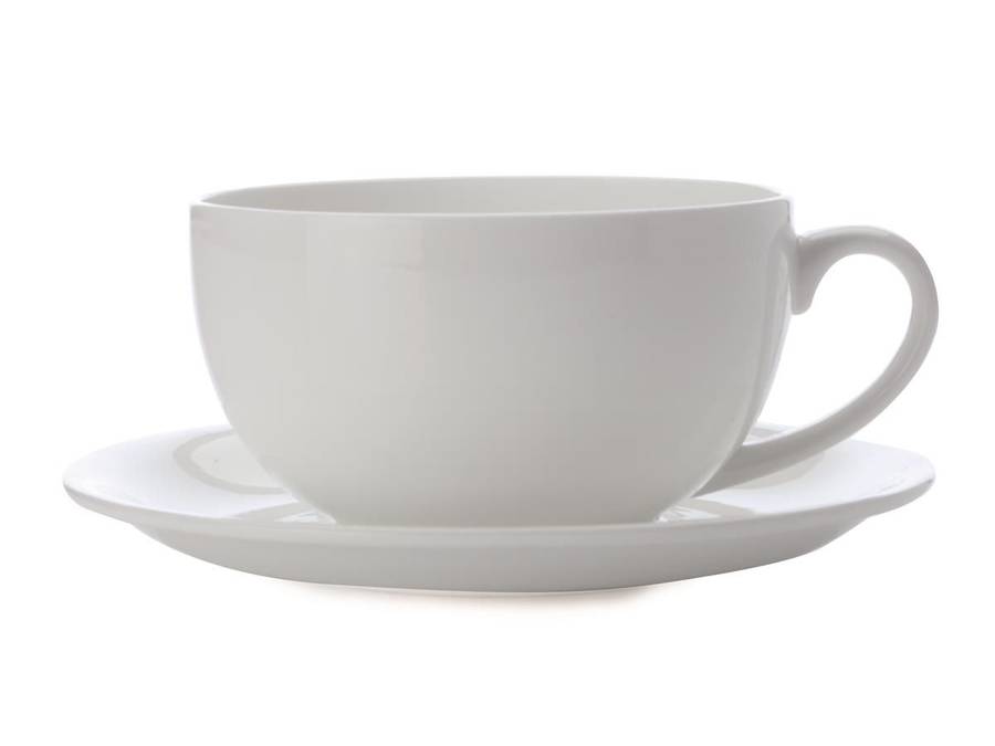 Maxwell & Williams - 350ml Cashmere Cups & Saucers Fine Bone China-Set of 6