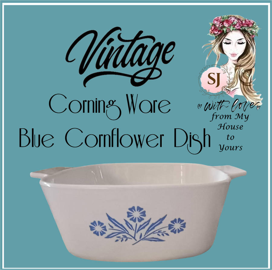 Corning Ware Blue Cornflower Dish