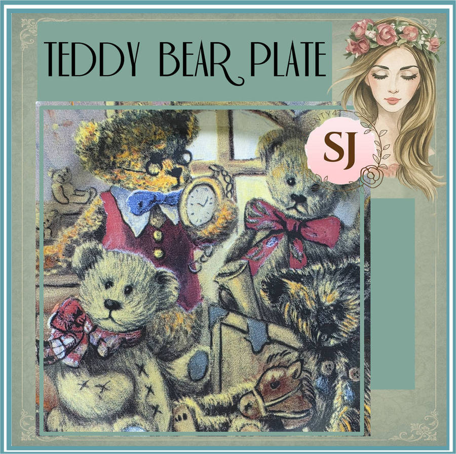 TEDDY BEAR PLATE | 20 CM WIDE |