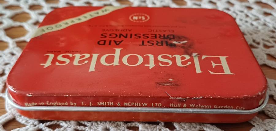 Vintage Elastoplast Tin  Made in England  |  1950s/60s Elastoplast tin |