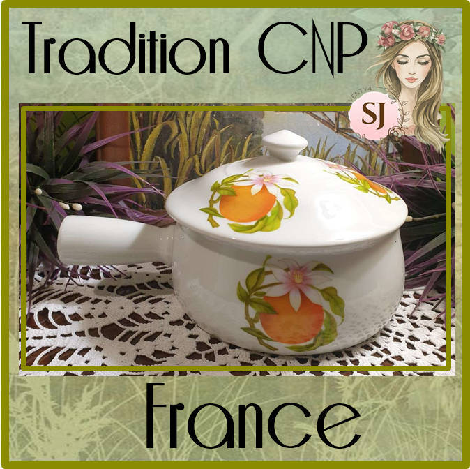 Vintage Porcelain Pot By Tradition CNP France  | 01 |