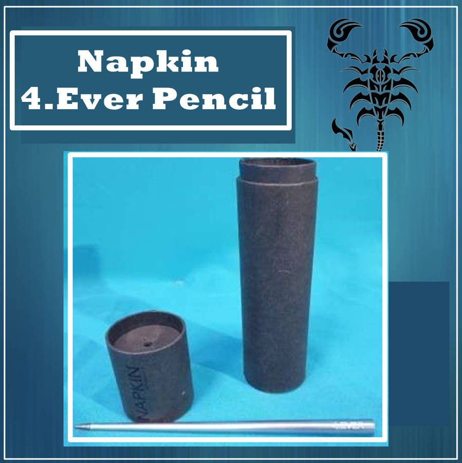 Napkin 4.Ever Pencil, Airforce Blue... Executive gift person who has everything.