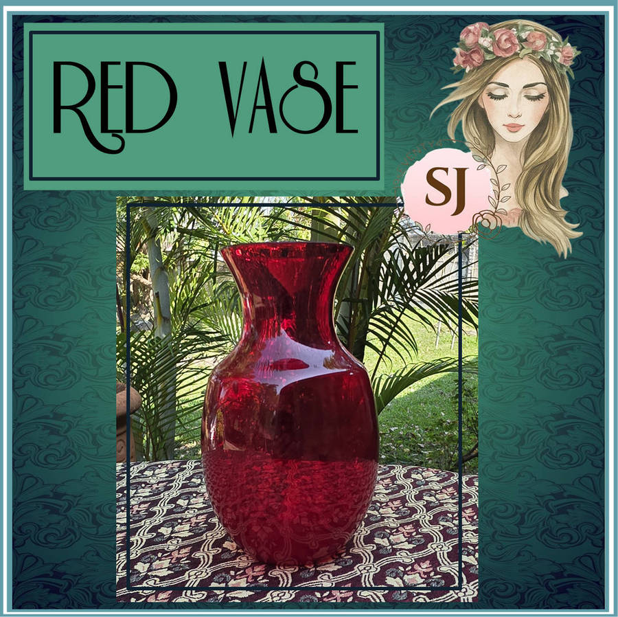 Delightful Red Vase