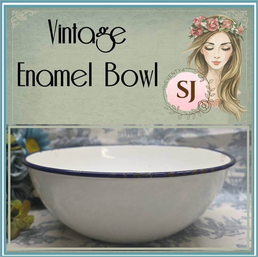 Vintage Enamel Bowl