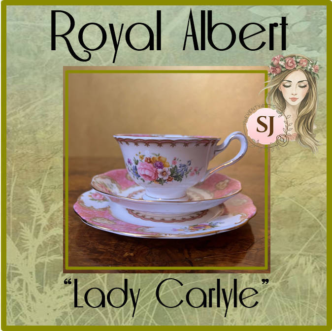 Vintage Royal Albert Lady Carlyle Tea Cup Trio Set | 03 |