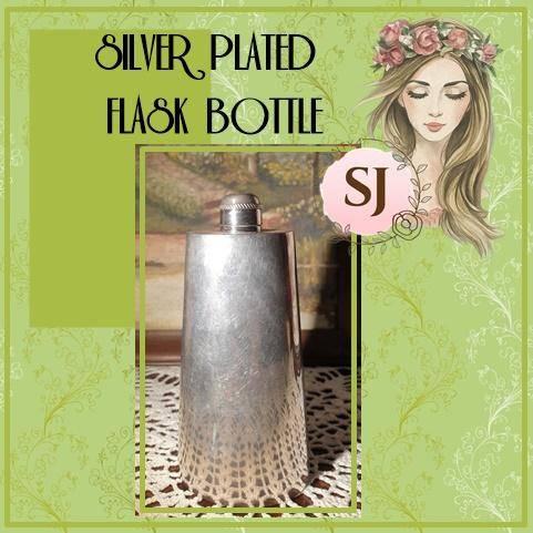 SILVER PLATED FLASK BOTTLE | VERY GOOD CONDITION |