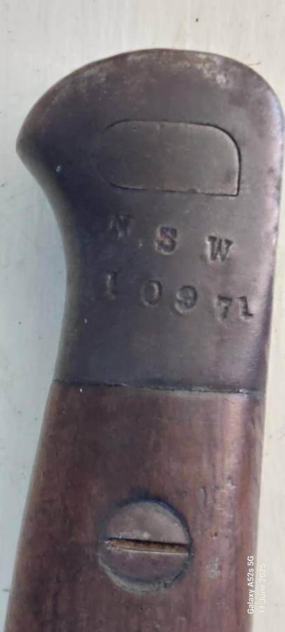 Rare WW1 Australian M1907 NSW 1097 Dated 09 Wilkinson Hooked Bayonet