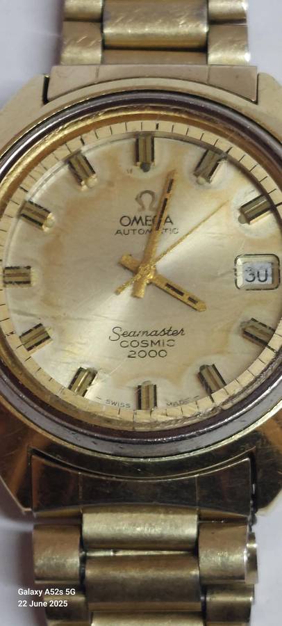 Omega Seamaster Cosmic 2000 Automatic Gold Plated Watch