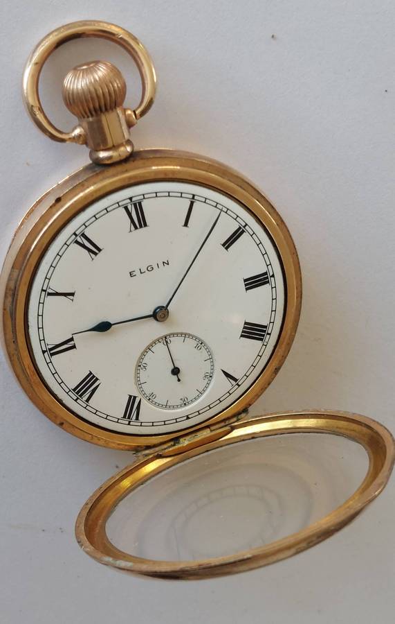 Amazing!! Heavily gold plated Elgin pocket watch Value R2500