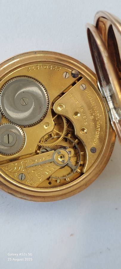 Amazing!! Heavily gold plated Elgin pocket watch Value R2500