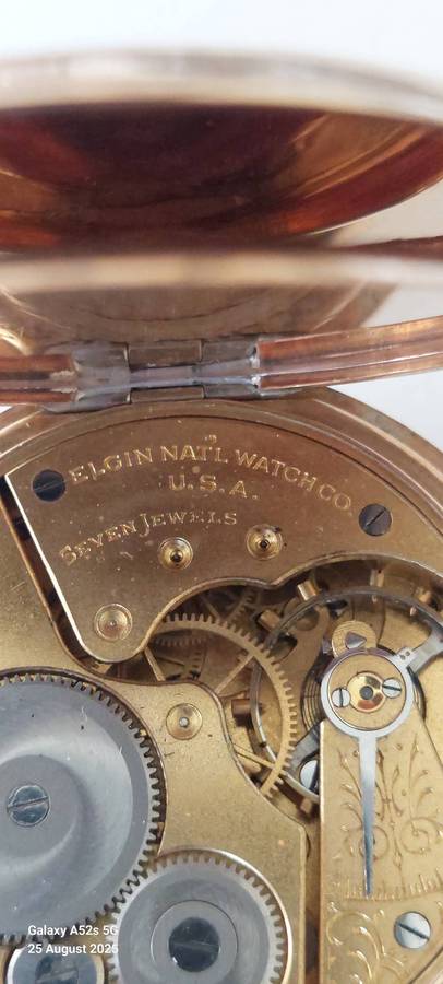 Amazing!! Heavily gold plated Elgin pocket watch Value R2500