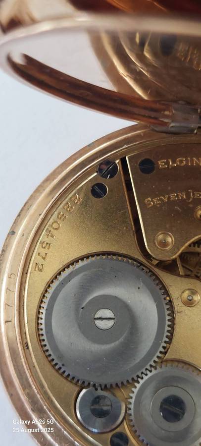 Amazing!! Heavily gold plated Elgin pocket watch Value R2500