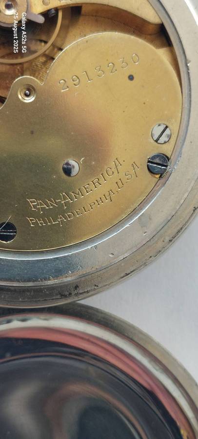 Large antique Pan American Railway pocket watch 100% working Value R3500