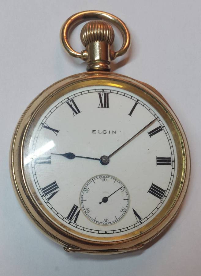Amazing!! Heavily gold plated Elgin pocket watch Value R2500