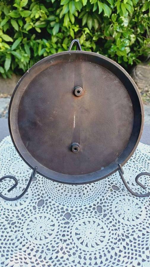 Vintage Religious Solid Cast Metal Wall Plaque - Face of Jesus