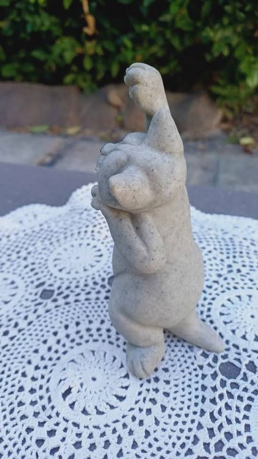 Quarry Critters Caz the Cat Stone Figurine by Second Nature Design