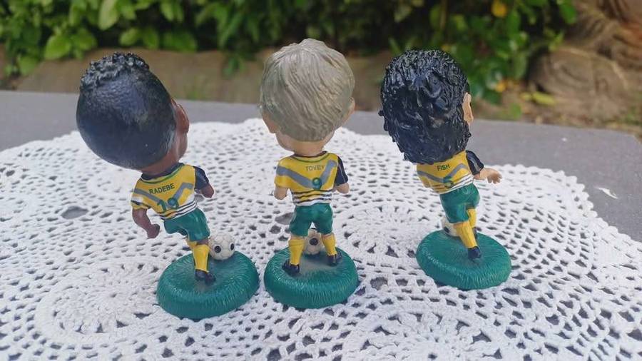 SAs finest! Mini Soccer figurines - Mark Fish, Lucas Radebe & Neil Tovey