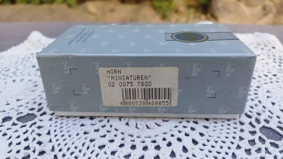 Magnificent vintage WMF German pewter harp in original box