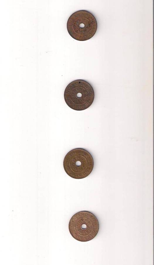Rhodesia and Nyasaland Half Penny 1955 1956 1957 1958