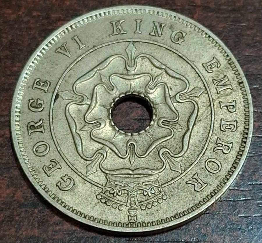 1937 One Penny coin from Southern Rhodesia