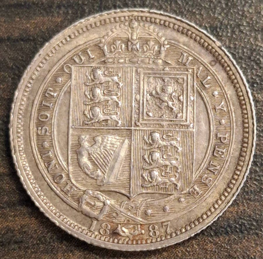 1887 Great Britain 6 Pence