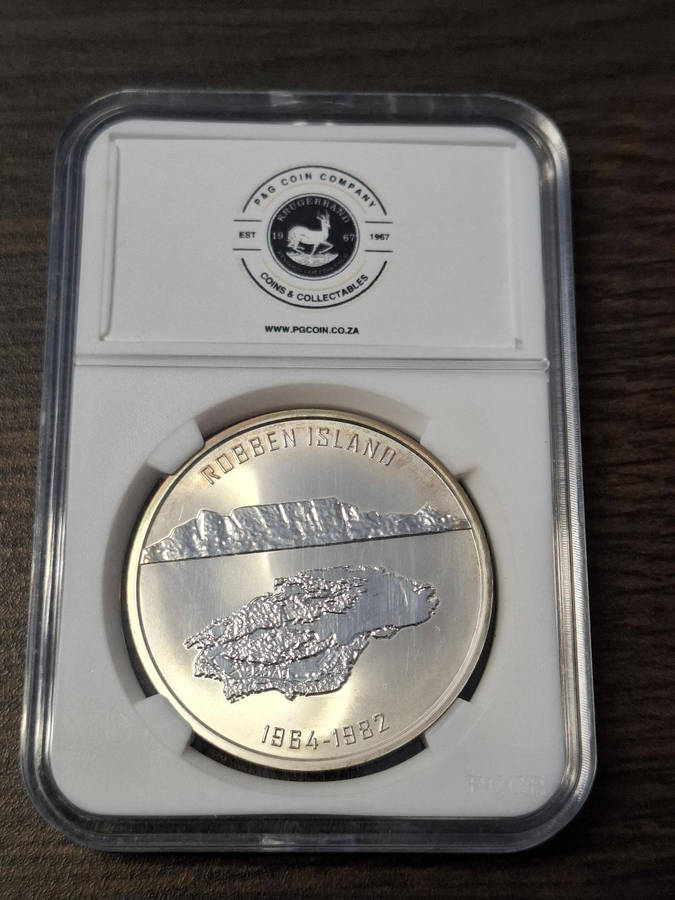 Mandela Robben Island 1 0z Silver Medallion