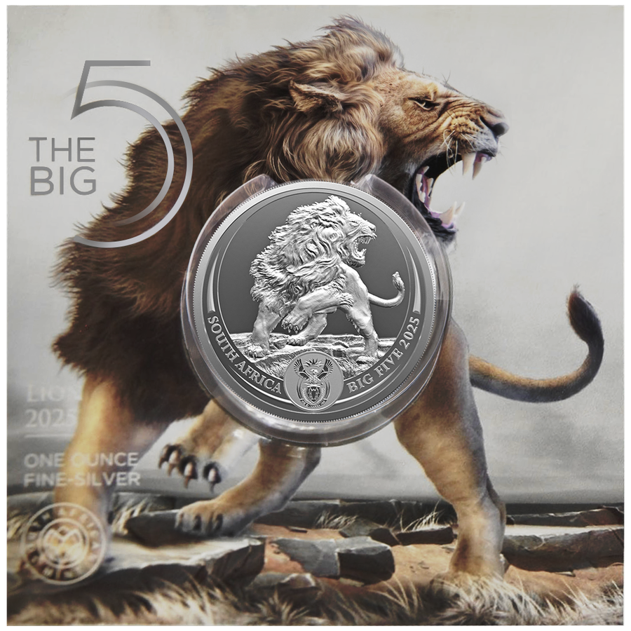 2025 1 oz Silver Coin - Big Five III - Lion