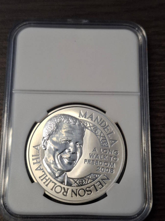 Mandela Robben Island 1 0z Silver Medallion