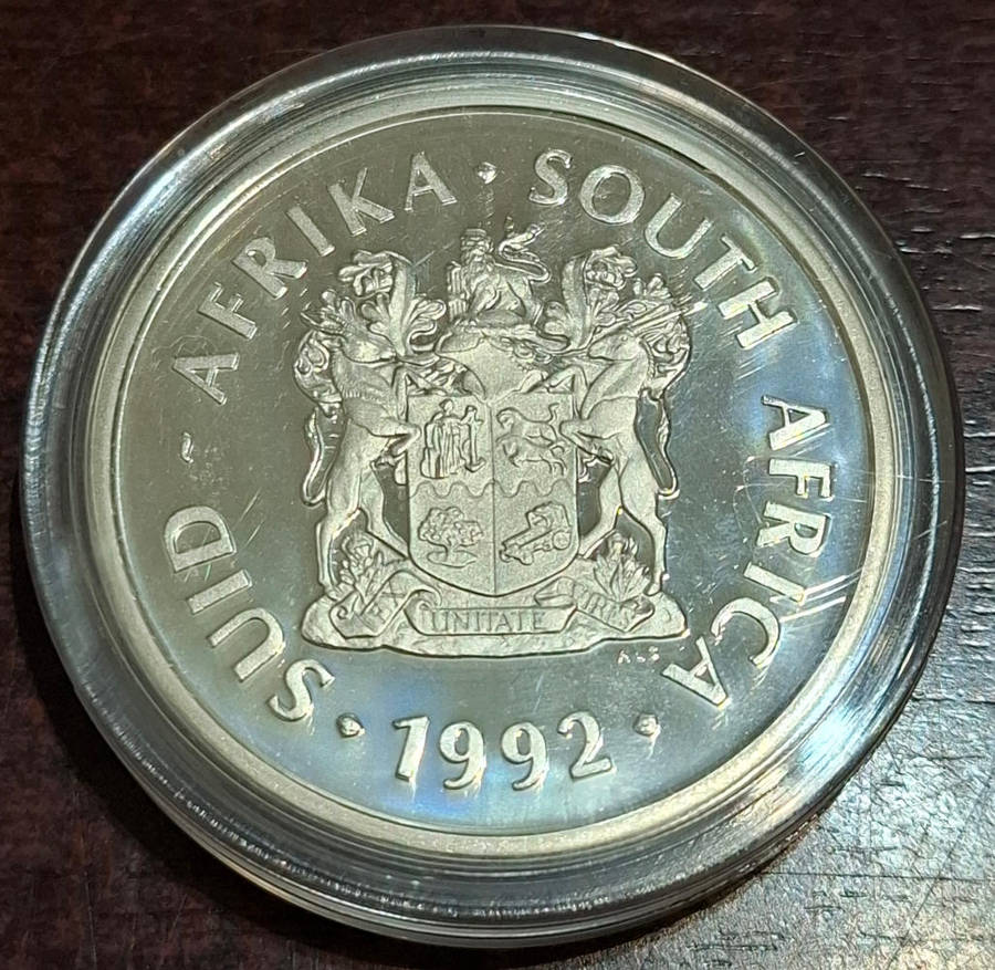 1992 South African 2 Rand coin Mint Technology