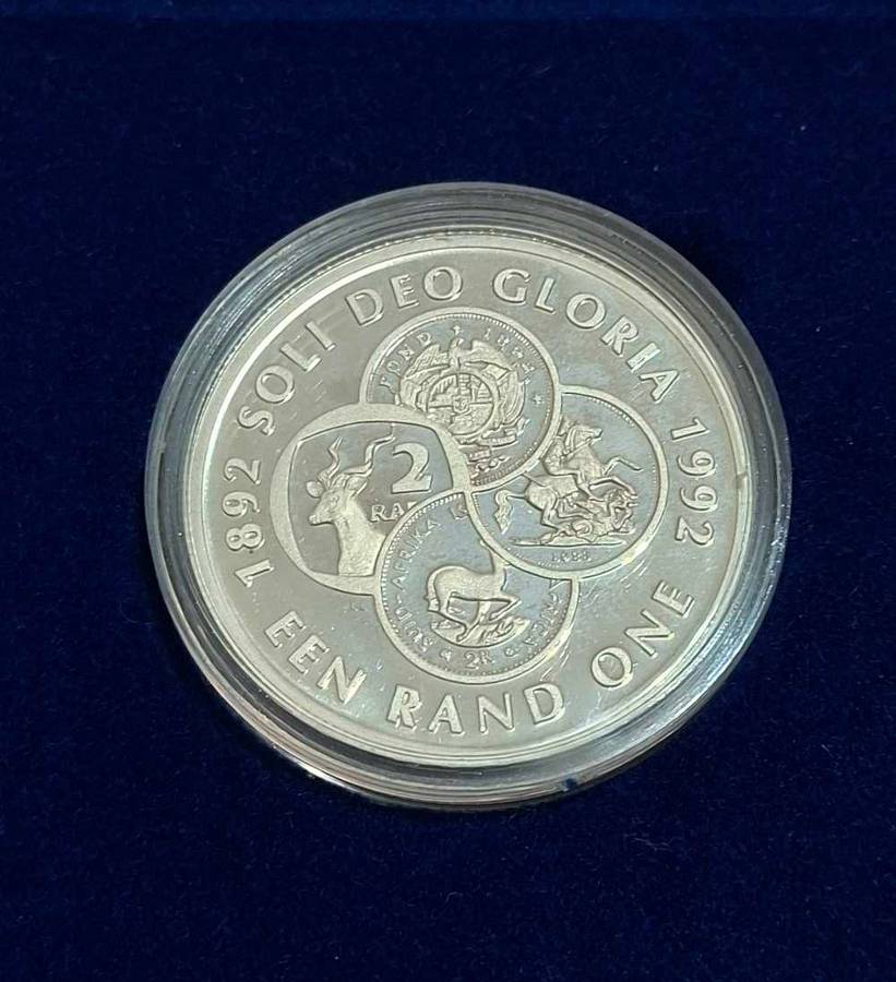 1992 Silver Proof Protea One Rand